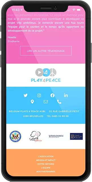 Image mobile de Play 4 Peace Belgium