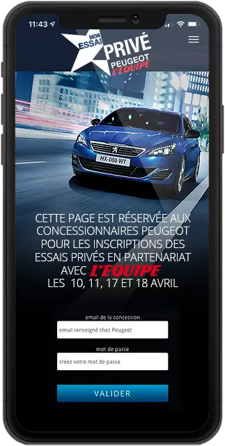 Image mobile de Essais Peugeot - L'Equipe