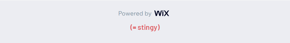 Wix-Stingy